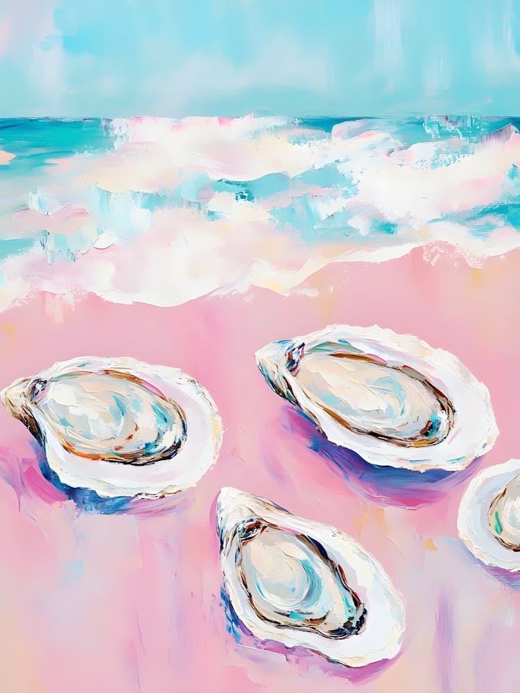 Huîtres Sur La Plage