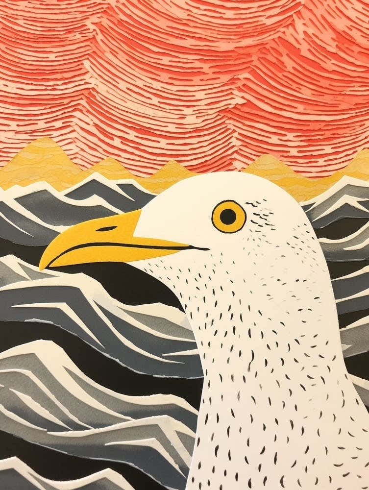 Bird Illustration Seagull 4