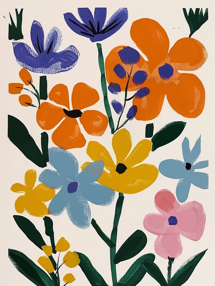 Painted Florals Statice 3