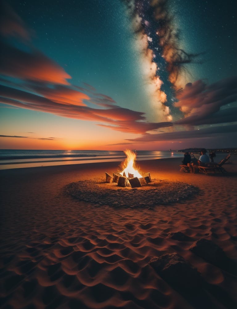 Starry Night At The Beach