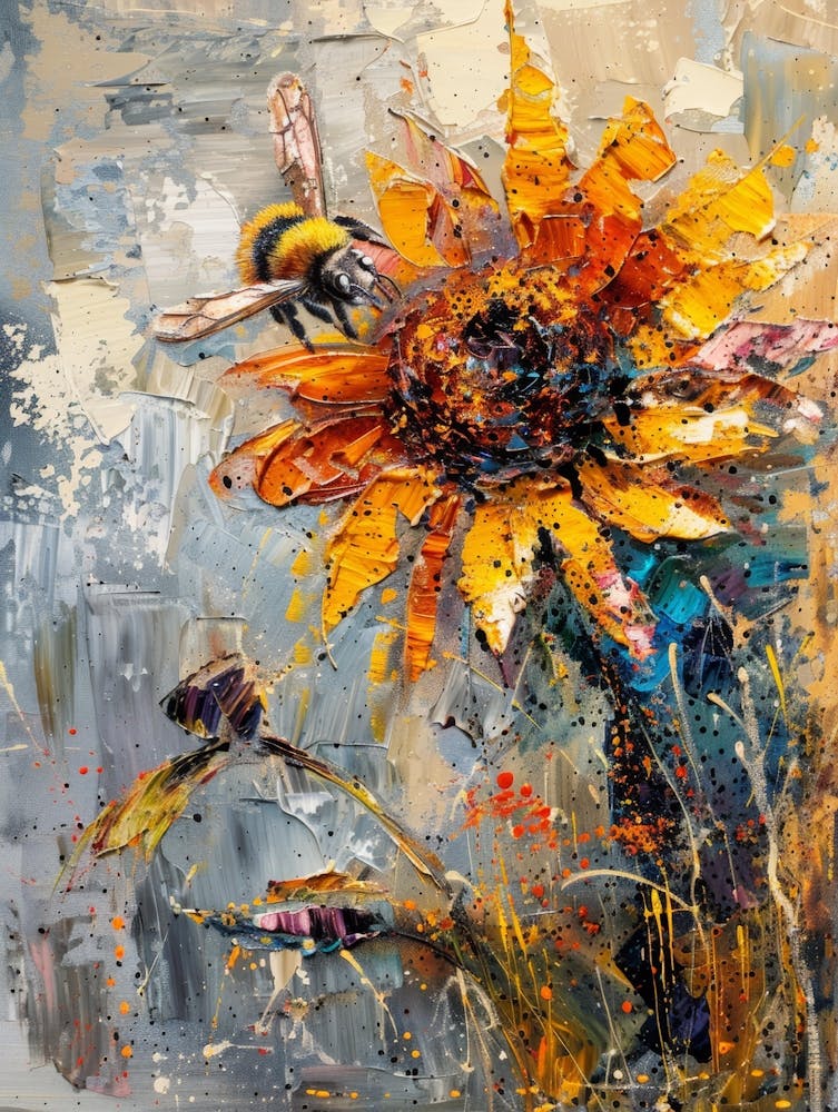 Biene auf Sonnenblume