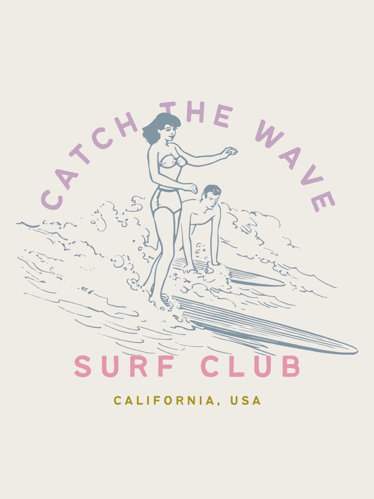 Catch The Wave | Surf Club Coastal Tropical Beachy 1