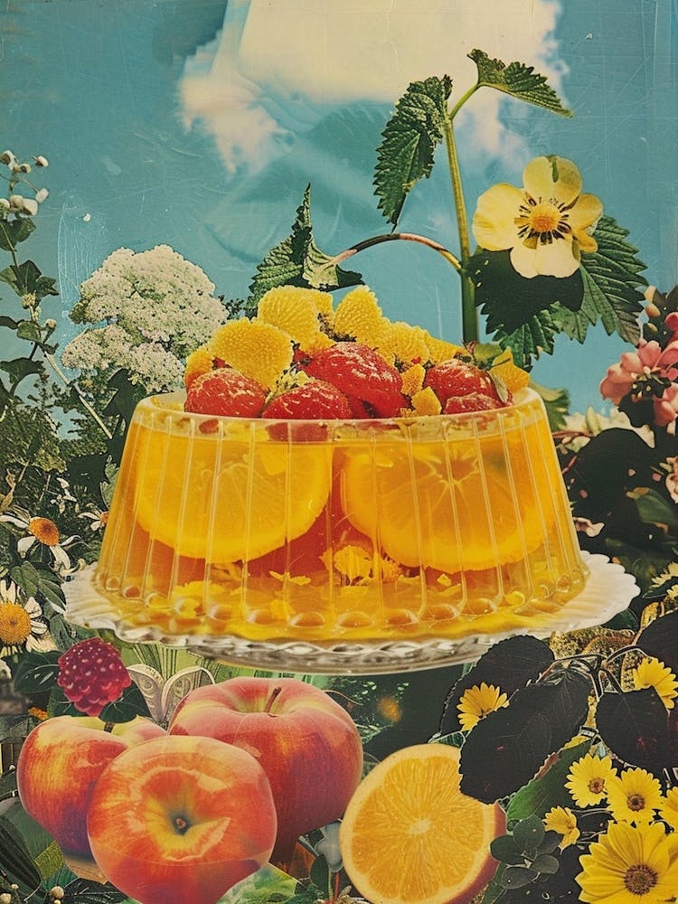 Yellow Jelly Retro Collage 2