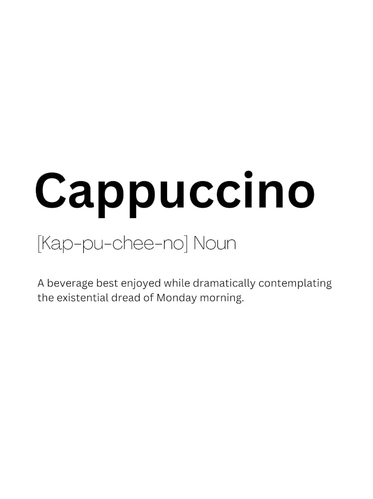 Cappuccino Definition Meaning