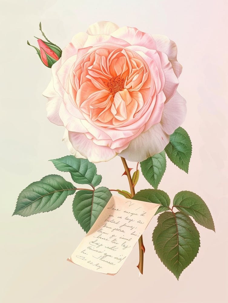 Peinture Roses Anglaises Romantique 4