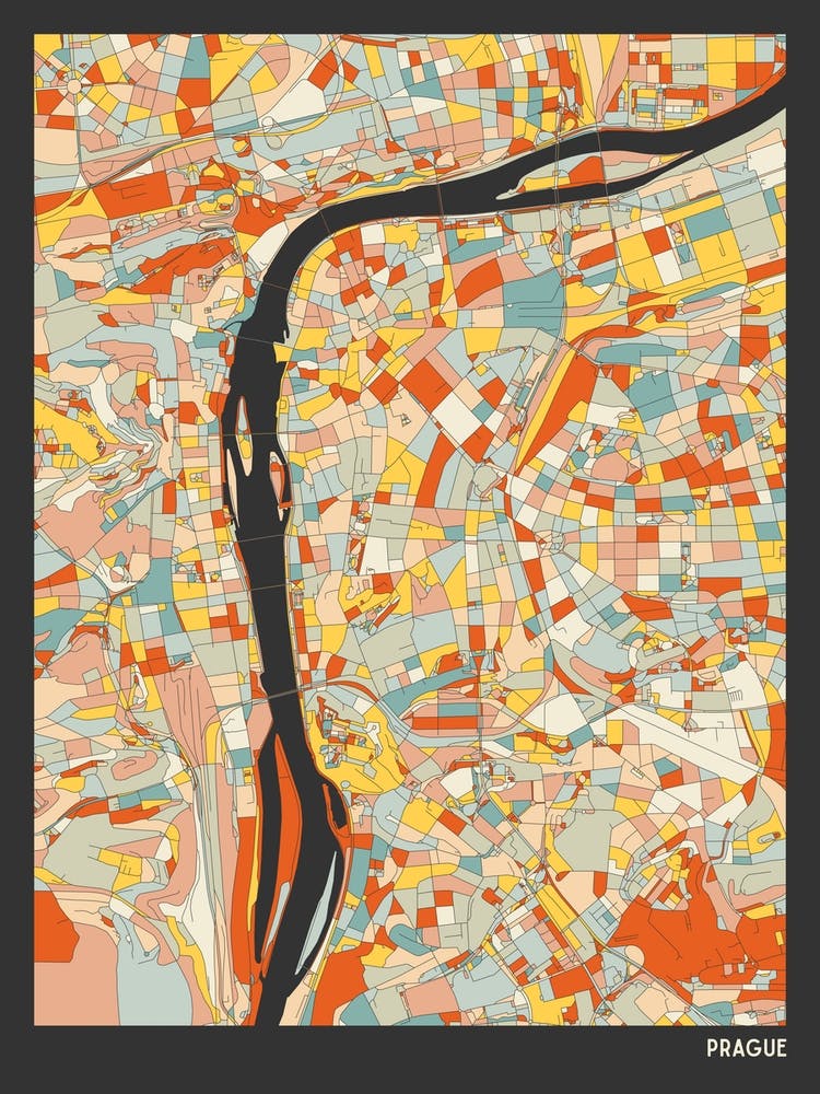 Prague Czech Republic Map