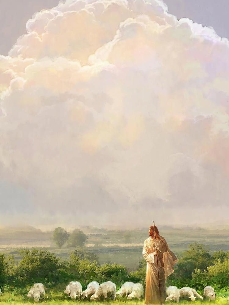 For God So Loved The World, Christian Wall Art, Jesus Painting, Jesus And The Lamb, Lord Is My Shepherd, Jesus Will Save The Lamb, Jesus Svg