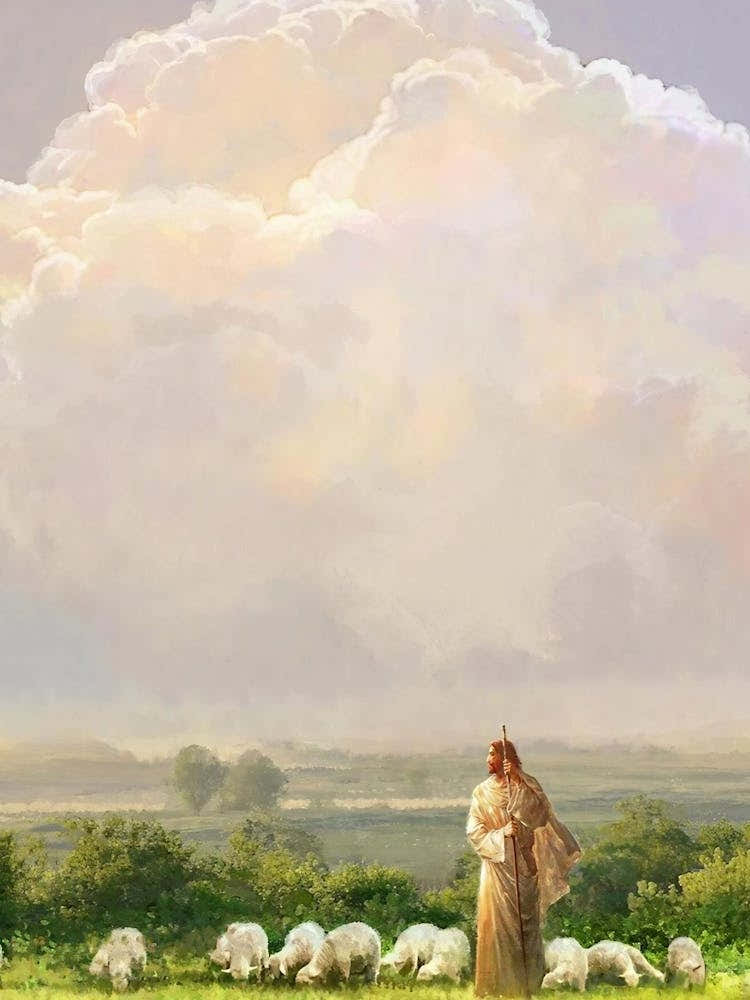 For God So Loved The World, Christian Wall Art, Jesus Painting, Jesus And The Lamb, Lord Is My Shepherd, Jesus Will Save The Lamb, Jesus Svg