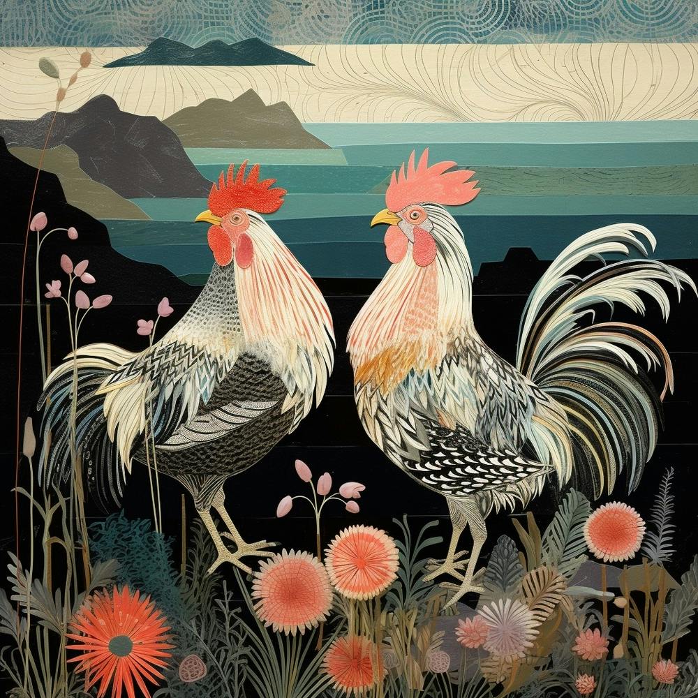 Oiseau Dans la Nature Poulet 7