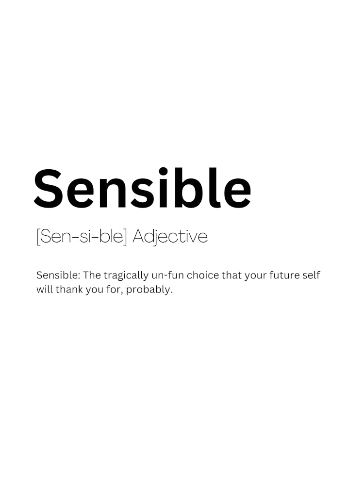 Sensible Definition Meaning