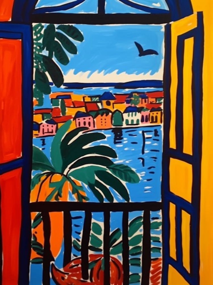 Window Copenhagen Denmark In The Style Of Matisse 3