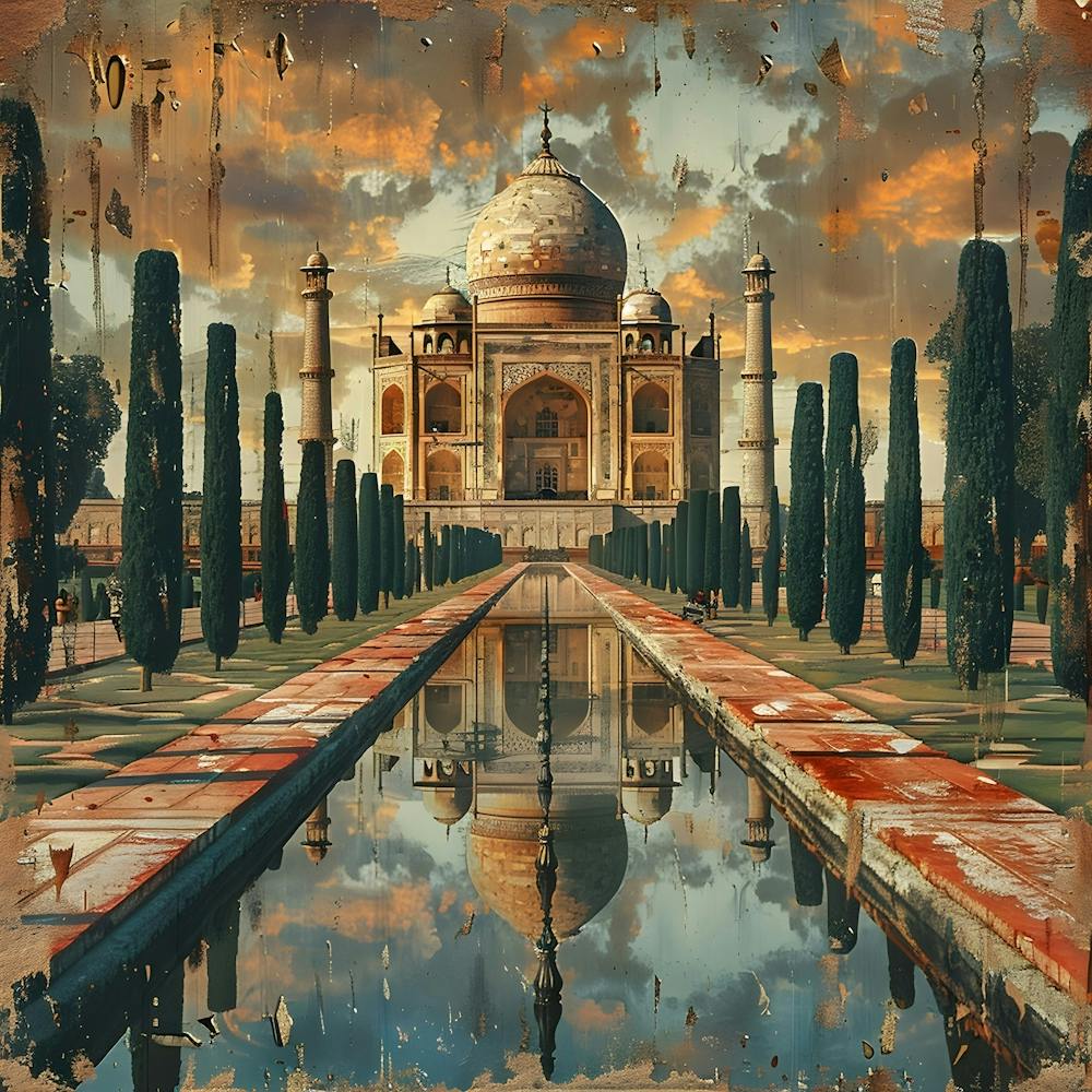 Taj Mahal, collage