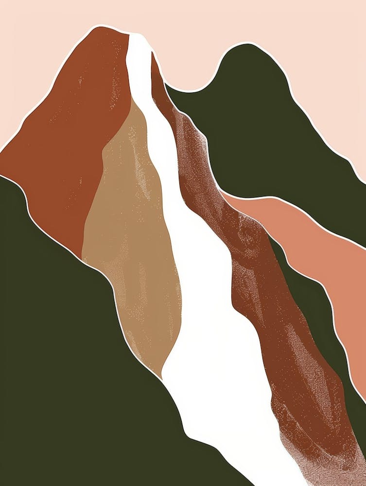 Abstract Mountain Canvas Print 2