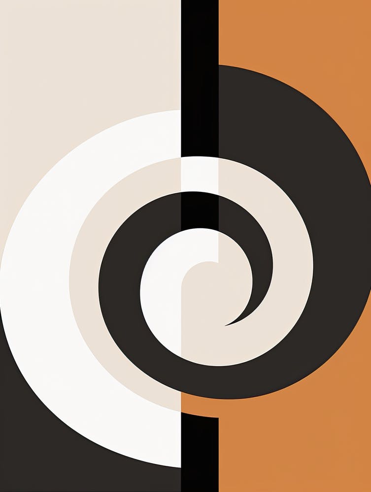 Sands Of Serenity; Beige Mid Century Tranquility