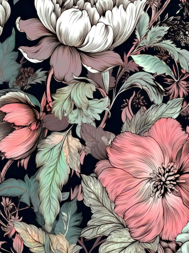 Floral Pattern nature meadow flowers 1