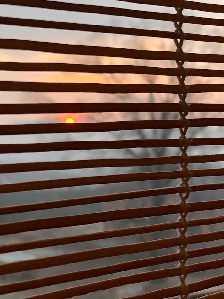 Sunset Through Blinds