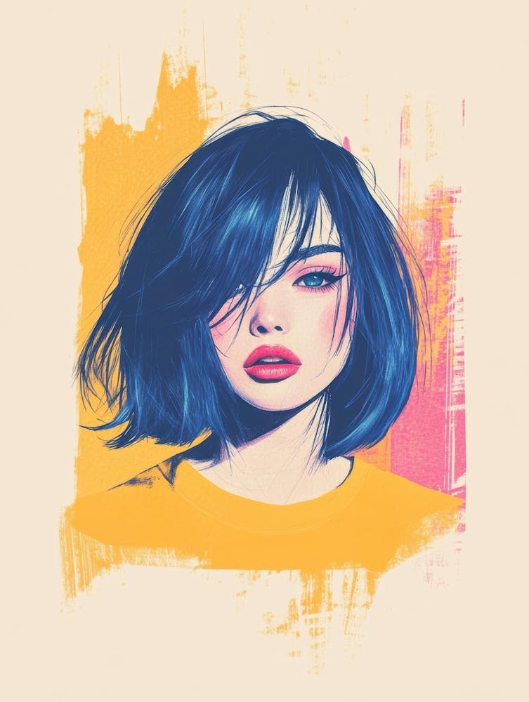Blue Haired Girl 14