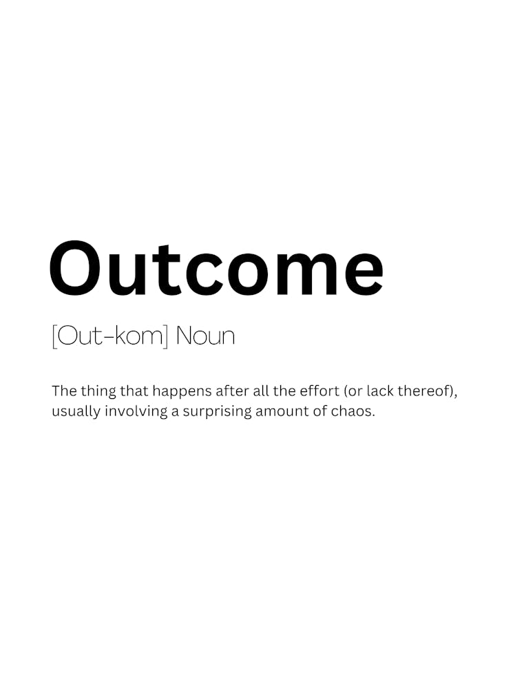 Outcome Definition Meaning 1