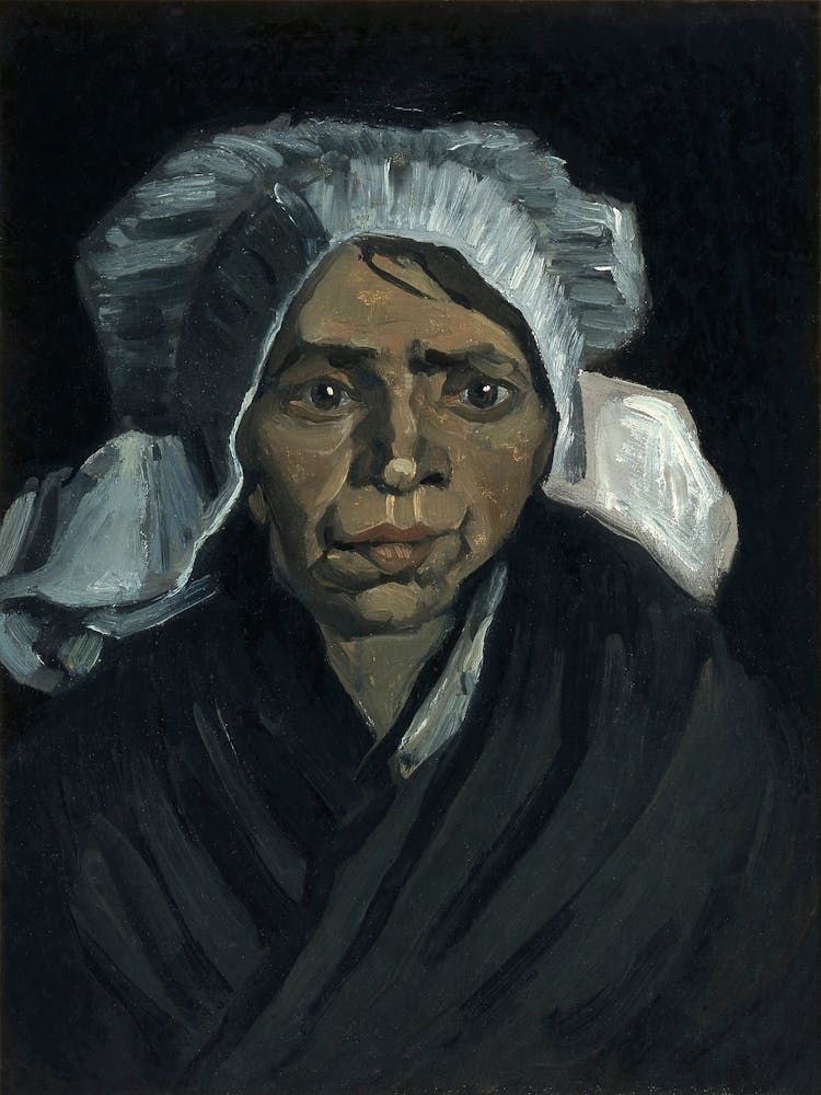 Head Of A Peasant Woman (1884), Vincent Van Gogh