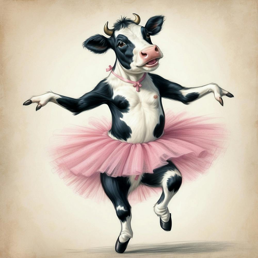 Cow In Tutu 1