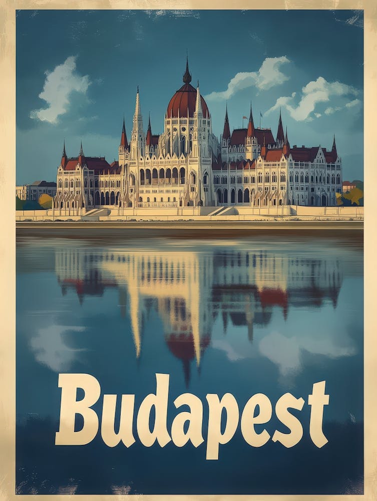 Aihrgdesign A Classic 1960s Travel Poster For Budapest 5