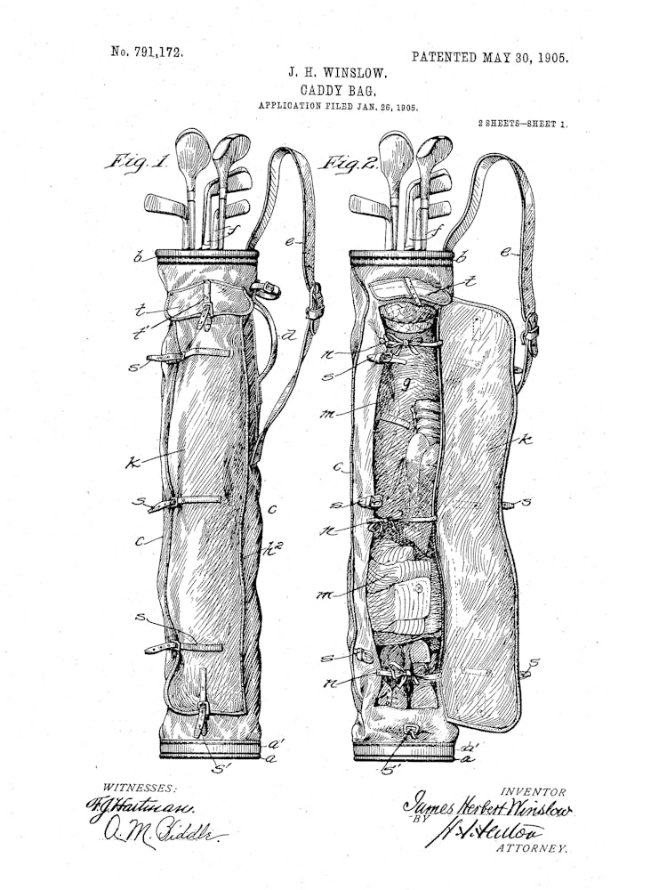 Original Patent Golf Caddy Tasche