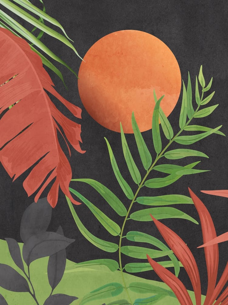 Tropical Night Garden