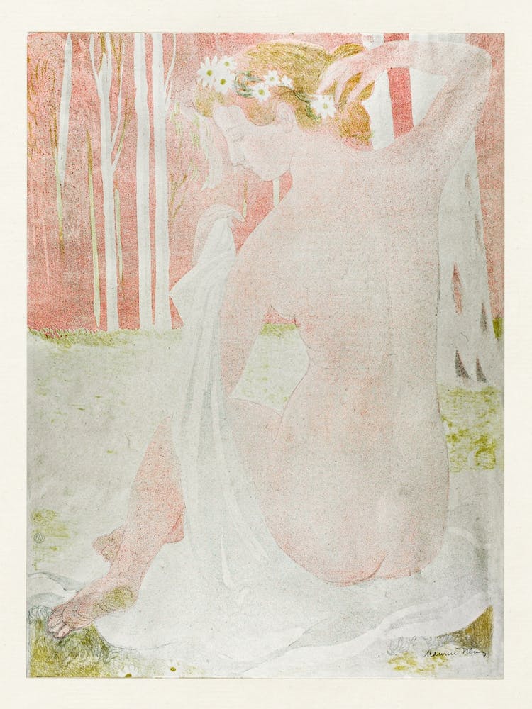 Nymph Crowned With Daisies, Maurice Denis