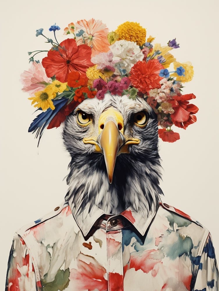 Bird With A Flower Crown Harrier 1