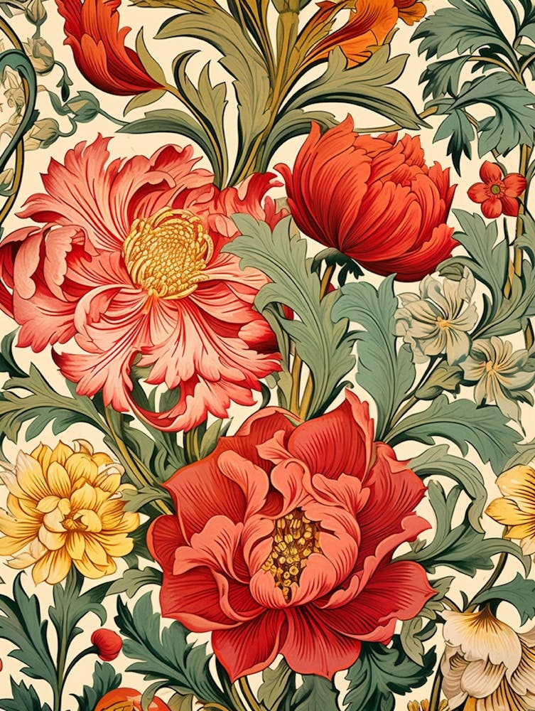 Motif Floral Vintage 1