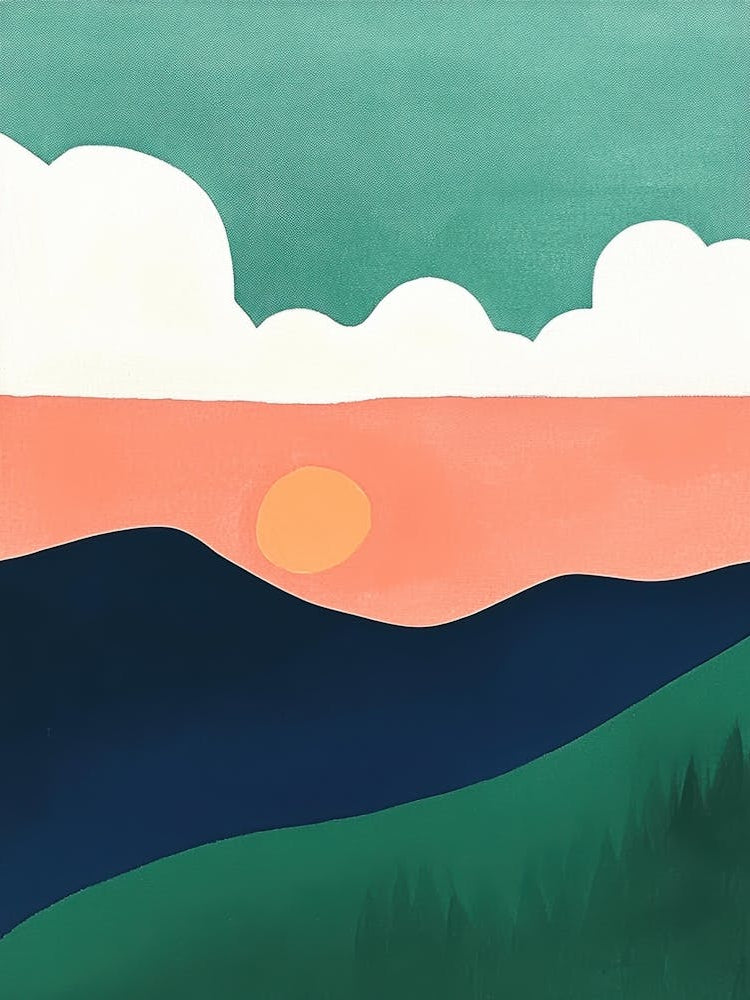 Sunset In The Mountains 117