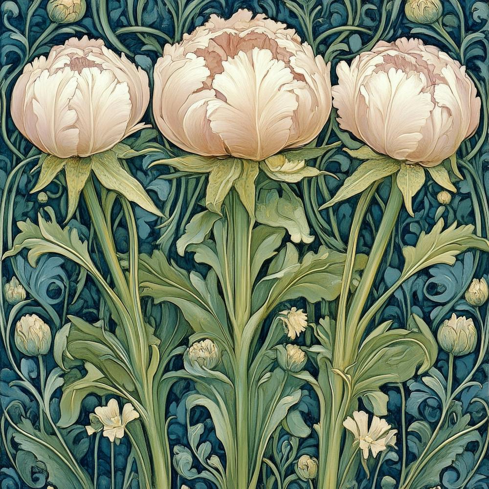 Peonies Art 1