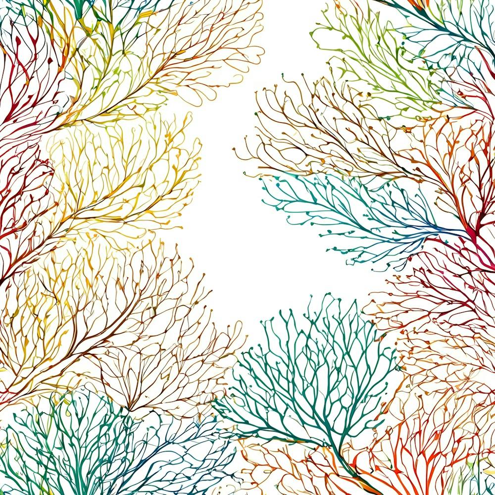 Background With Colorful Branches