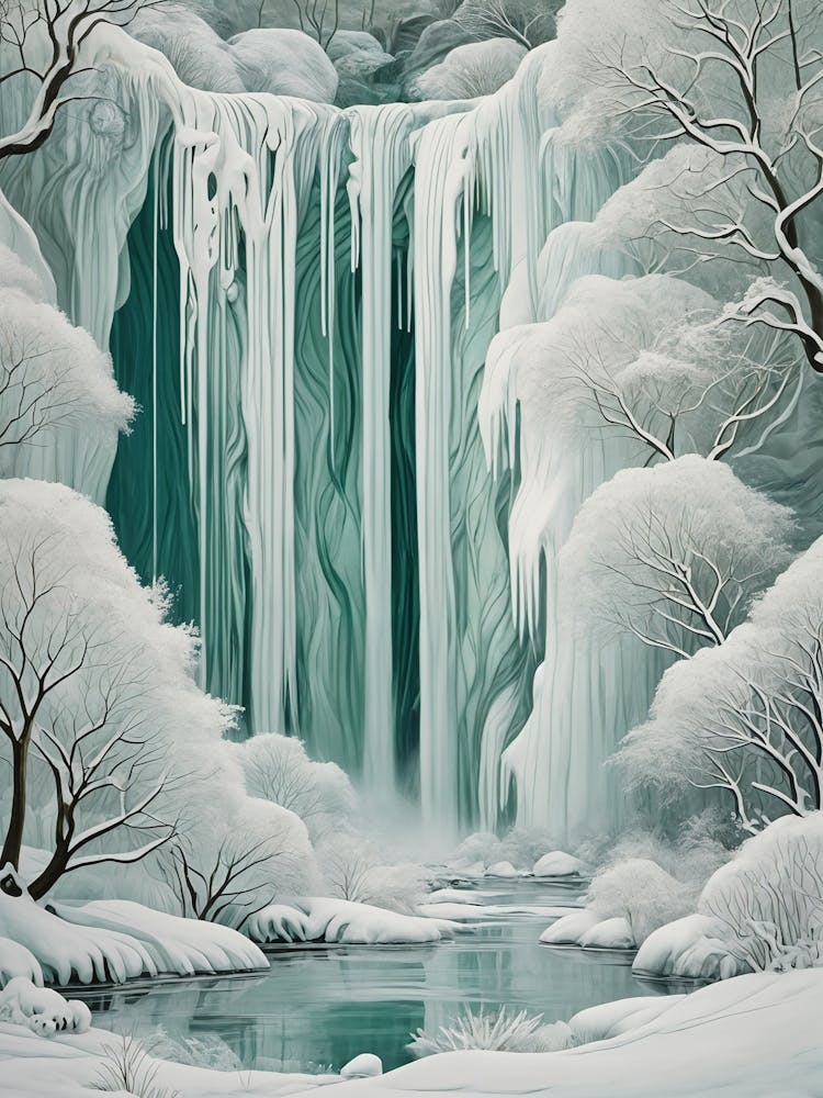 Winter Wonderland Waterfall no4