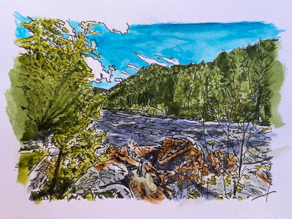 River Watercolour