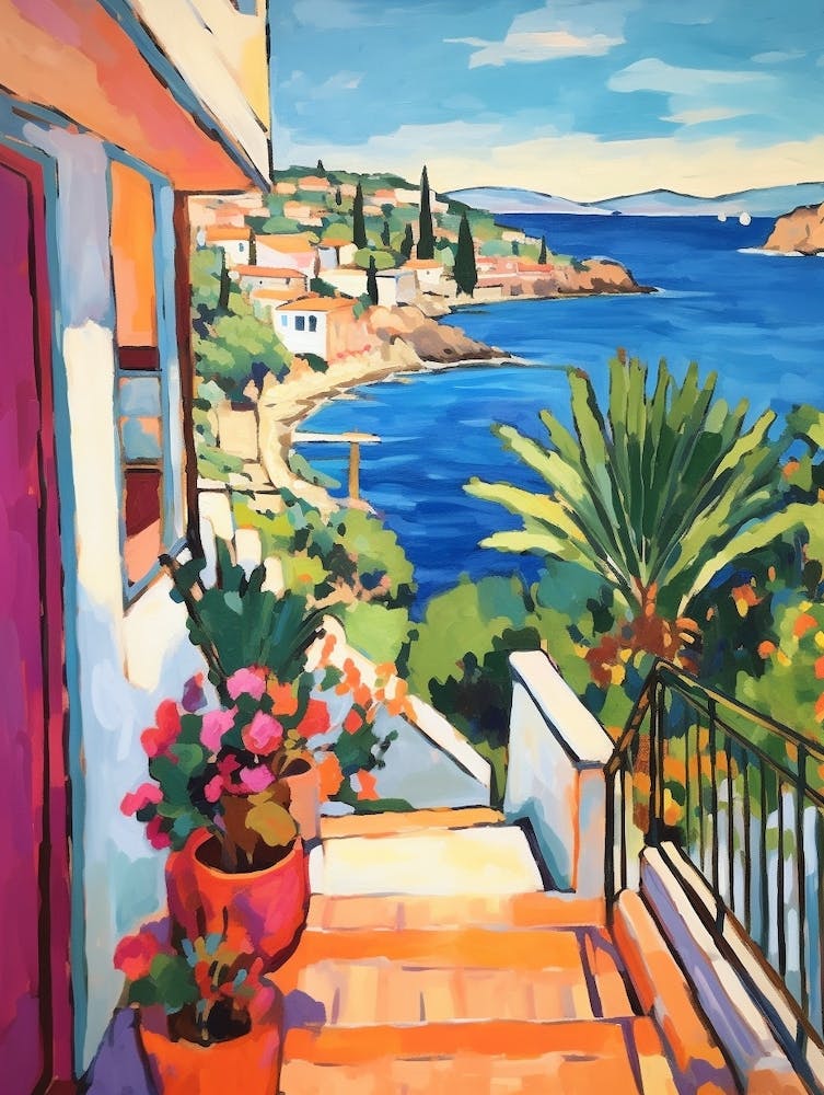 Kusadasi Turkey 1 Fauvist Painting