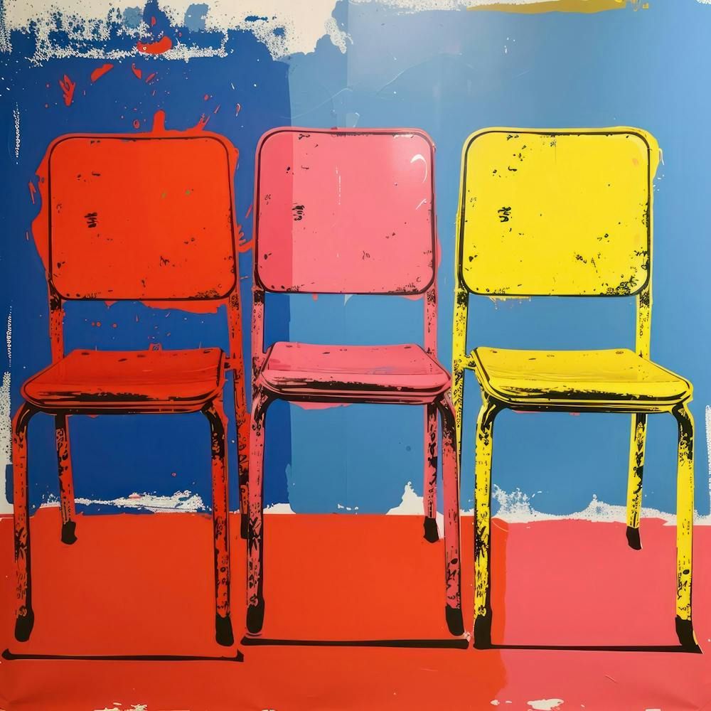 Chairs Pop Art 4
