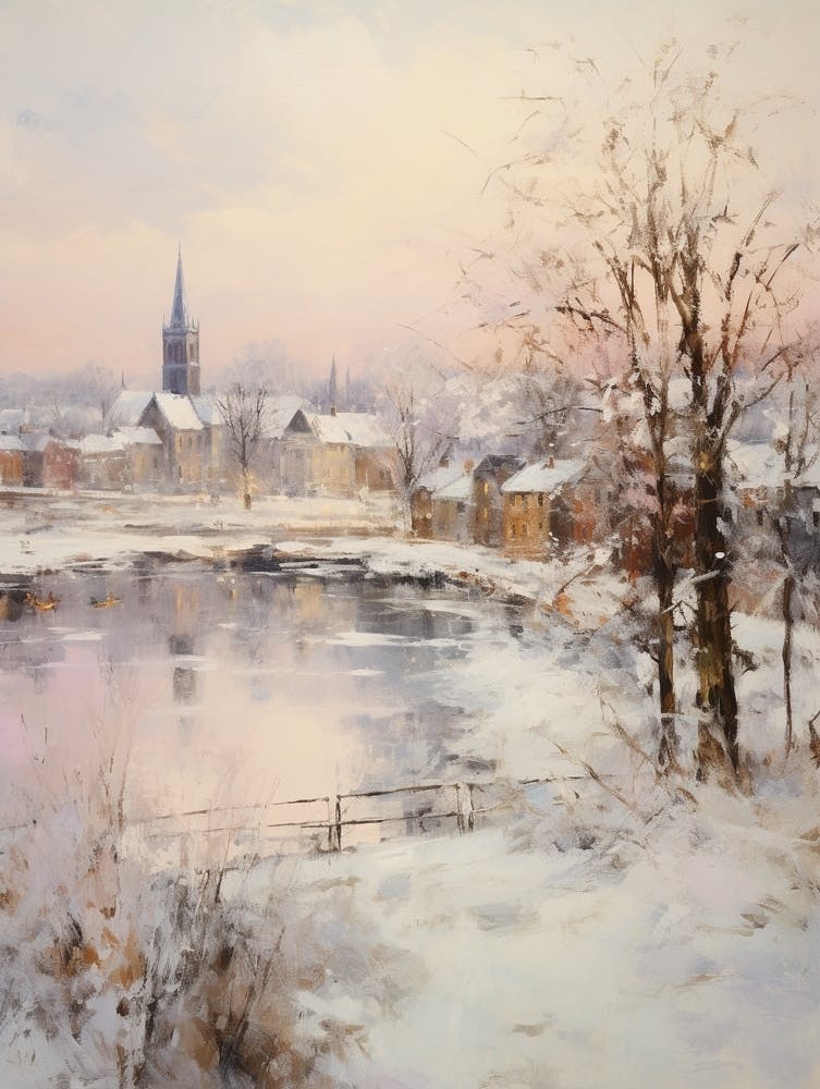 Dreamy Winter Painting Richmond England 4