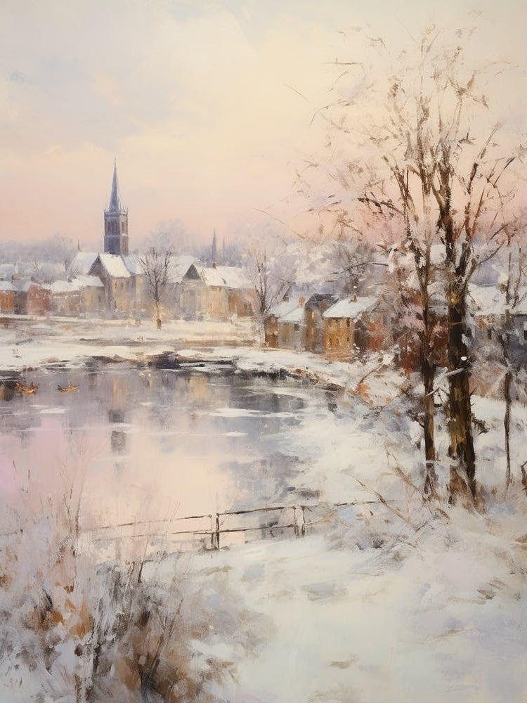 Dreamy Winter Painting Richmond England 4