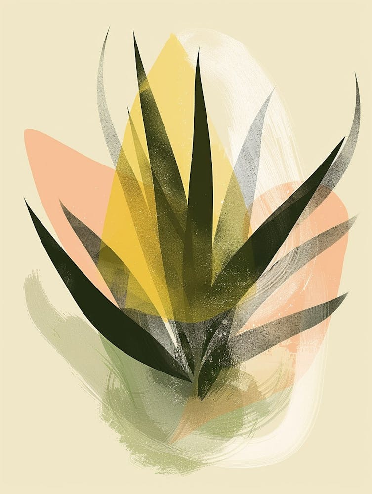 Luftpflanze Minimalistische Illustration 2