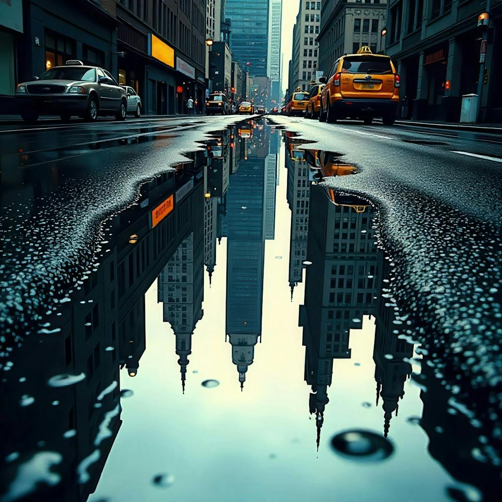 Reflection In A Puddle