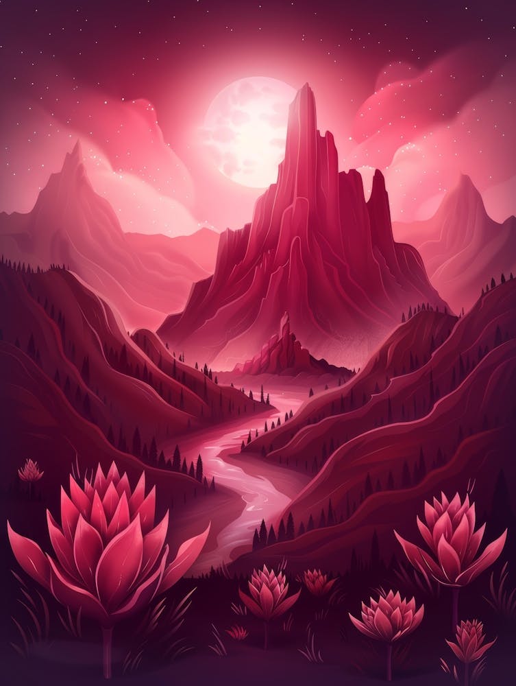 Paysage de fleurs de lotus