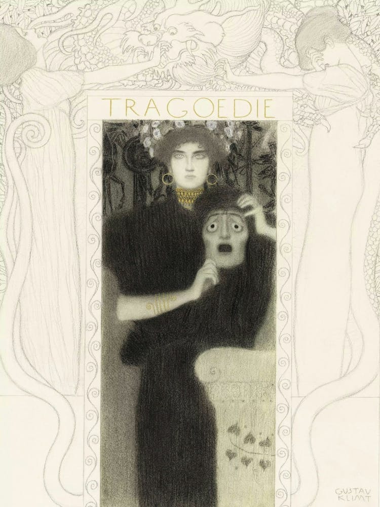 Tragödie - Tragedy by Gustav Klimt (1897)