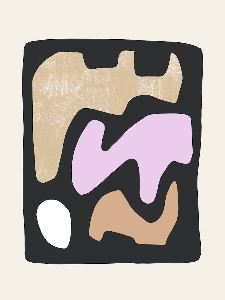 Modern Abstract 1 Black