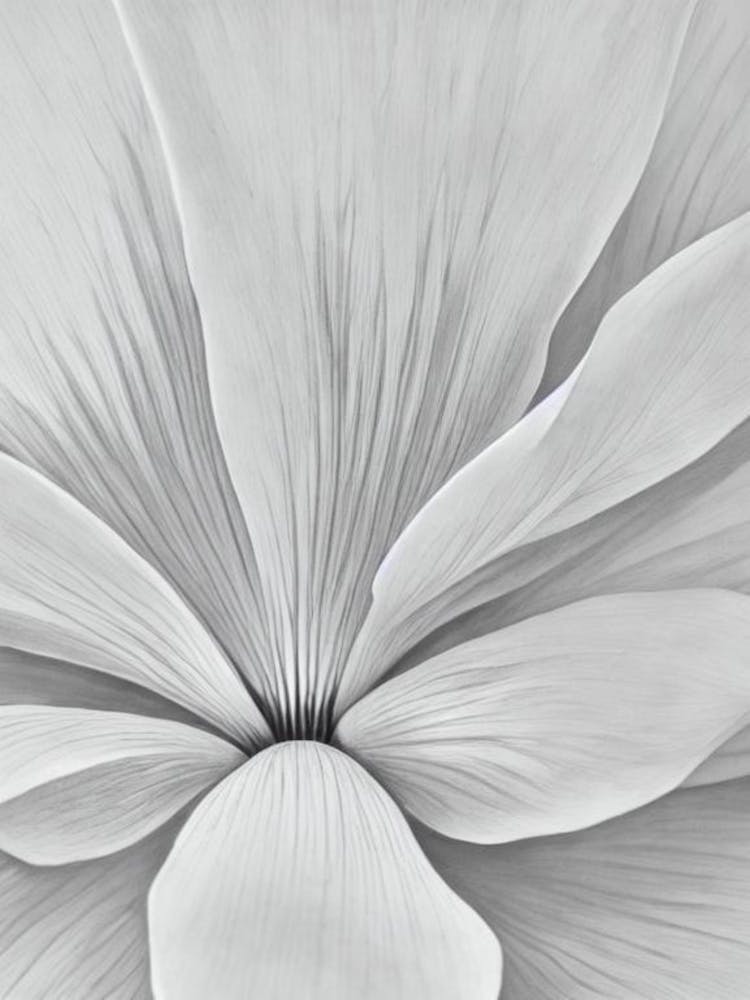 Lotus B&W Pencil 1 Flower