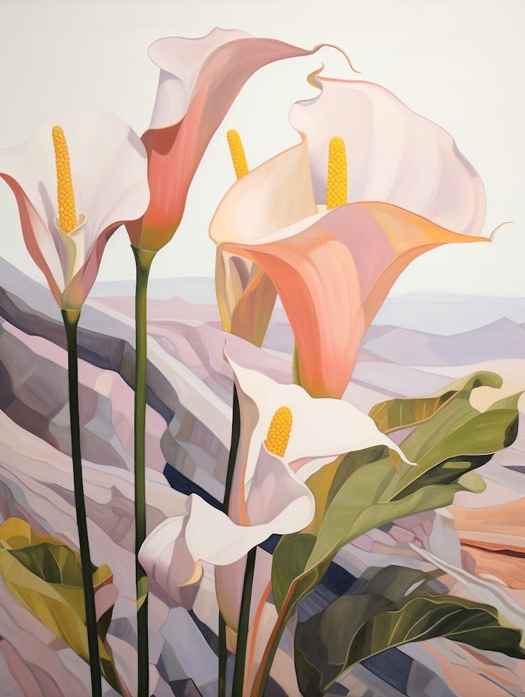 Calla Lily 3 Flower Painting