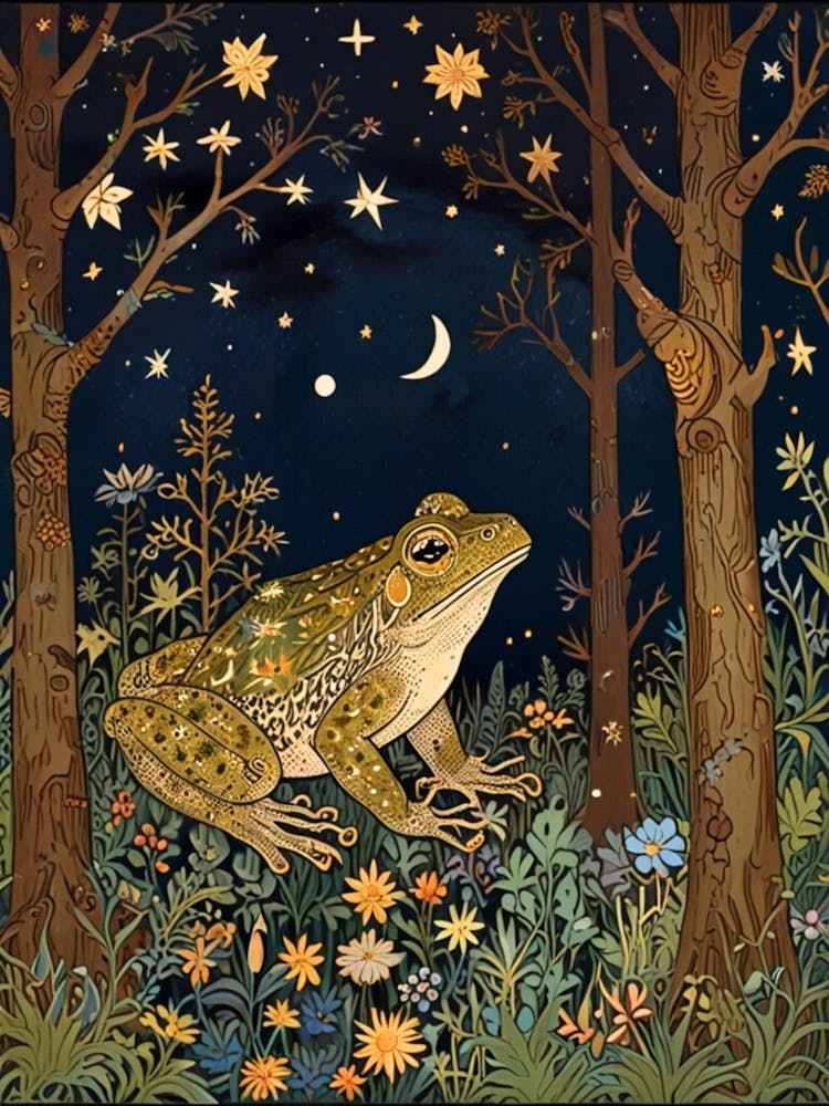 William Morris Frog In The Forest