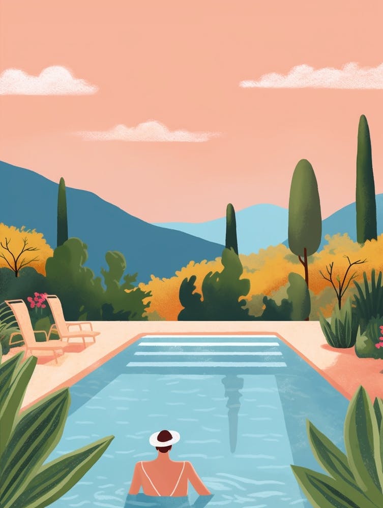 Lounging By The Pool 9