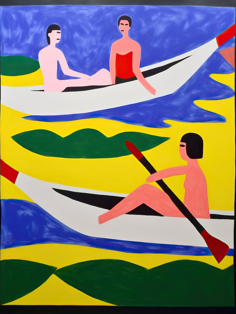 Rowing In The Style Of Matisse 3