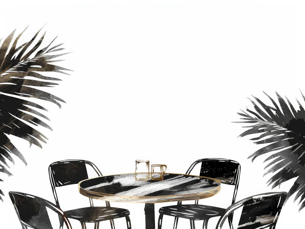 Black And White Dining Room 1